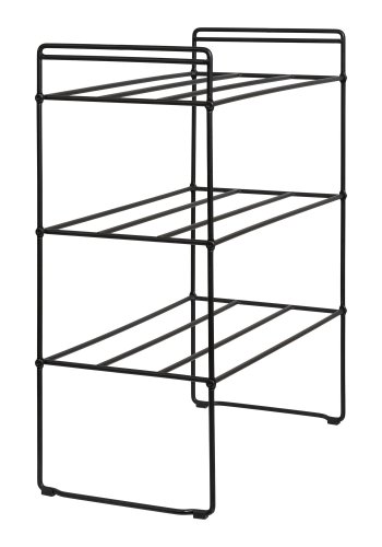 HOUSE NORDIC Swansea skoreol, m. 3 hylder - sort stl (49,5x25x60)