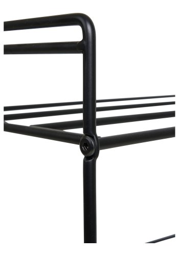 HOUSE NORDIC Swansea skoreol, m. 3 hylder - sort stl (49,5x25x60)