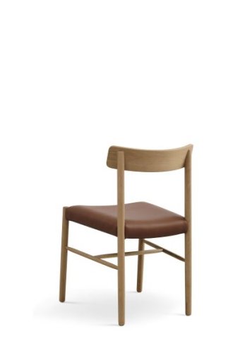 Sydney spisebordsstol - cognac lder og natur eg