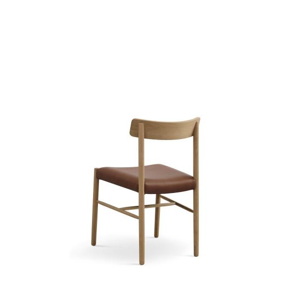 Sydney spisebordsstol - cognac lder og natur eg
