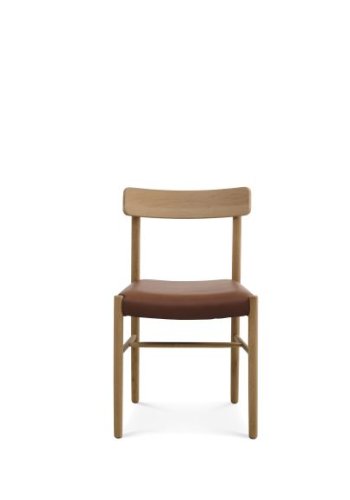 Sydney spisebordsstol - cognac lder og natur eg