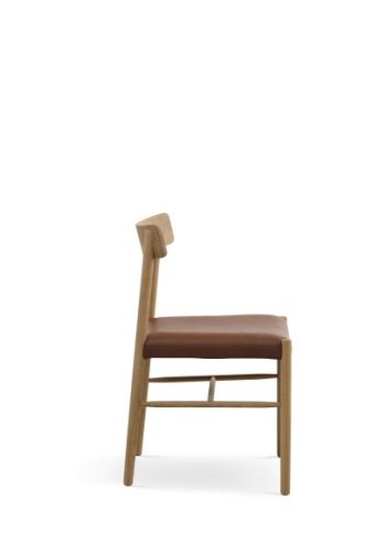 Sydney spisebordsstol - cognac lder og natur eg