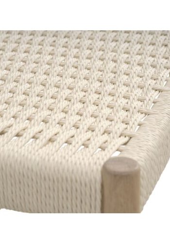 Sydney spisebordsstol, m. armln - natur rattan flet og natur eg