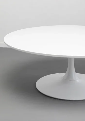 KARE DESIGN Schickeria sofabord, rund - hvid MDF og hvid stl (110)