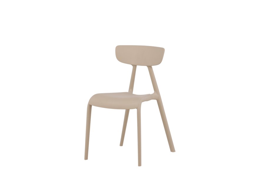 VENTURE DESIGN Ursholmen spisebordsstol - beige polypropylen