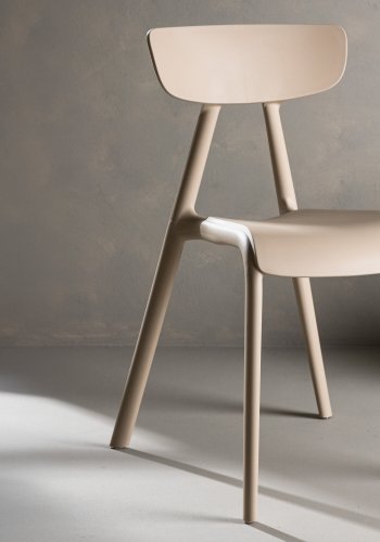 VENTURE DESIGN Ursholmen spisebordsstol - beige polypropylen