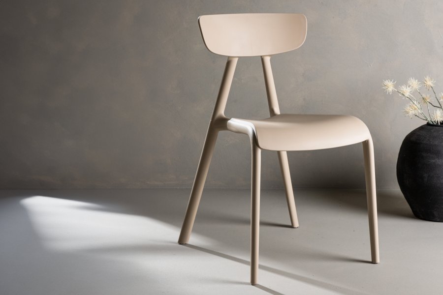 VENTURE DESIGN Ursholmen spisebordsstol - beige polypropylen