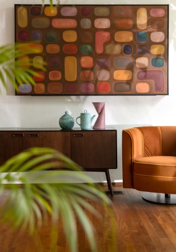 DUTCHBONE Juju sknk, Hj, m. 3 lge og 3 hylder - brun valnddefinér/asketr og sort finér