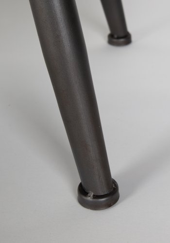 WHITE LABEL LIVING Damian sknk, m. 2 glaslger, 2 skuffer, 2 rum, 1 hylde - brun grantr/sort jern