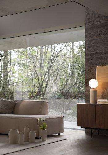 ZUIVER Travis sknk, m. 2 lger og 3 skuffer - brun valnddefinér og stl