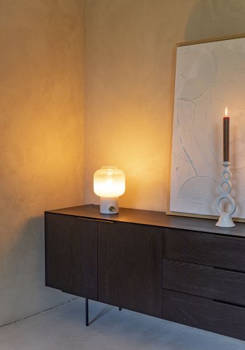 ZUIVER Travis sknk, m. 2 lger og 3 skuffer - sort egefinér og stl