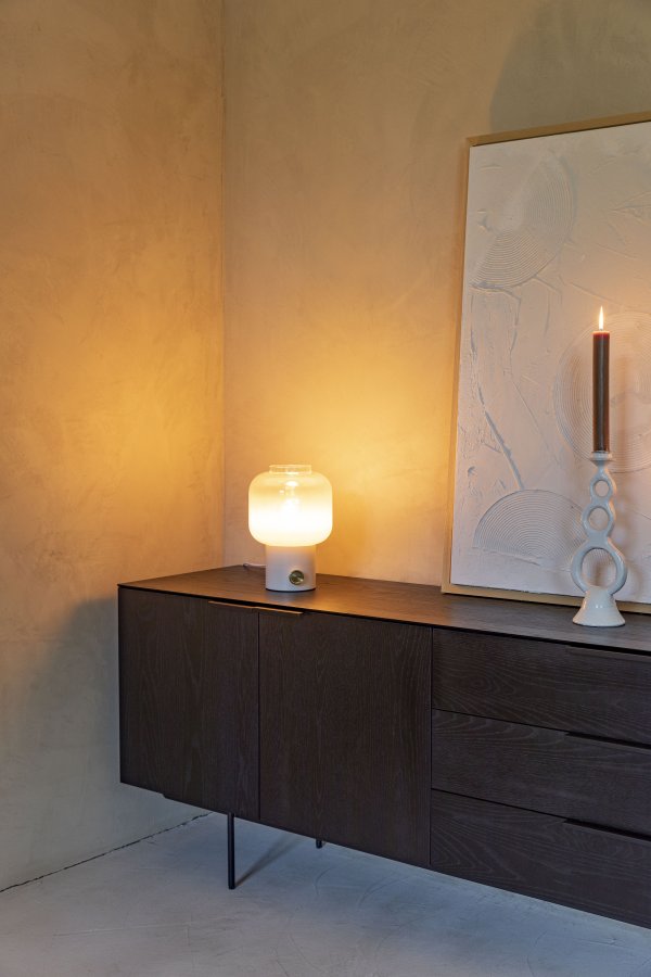 ZUIVER Travis sknk, m. 2 lger og 3 skuffer - sort egefinér og stl