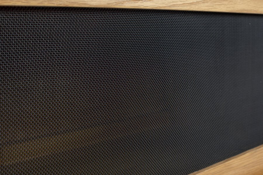 ZUIVER Hardy sknk, m. 2 mesh skydelger - natur finér og jern