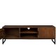 DUTCHBONE Saroo TV-bord, m. 2 lger og 1 hylde - brun mangotr og stl (140x40)