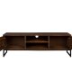 DUTCHBONE Saroo TV-bord, m. 2 lger og 1 hylde - brun mangotr og stl (140x40)