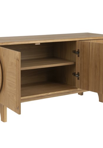 ZUIVER Groove sknk, m. 3 lger - natur egetrsfinér