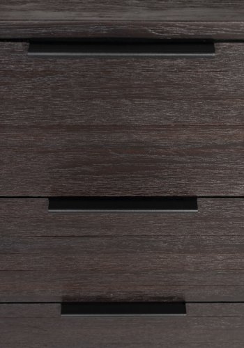 WHITE LABEL LIVING Webster sknk Hj, m. 2 lger og 3 skuffer - brun genbrugsteak og jern