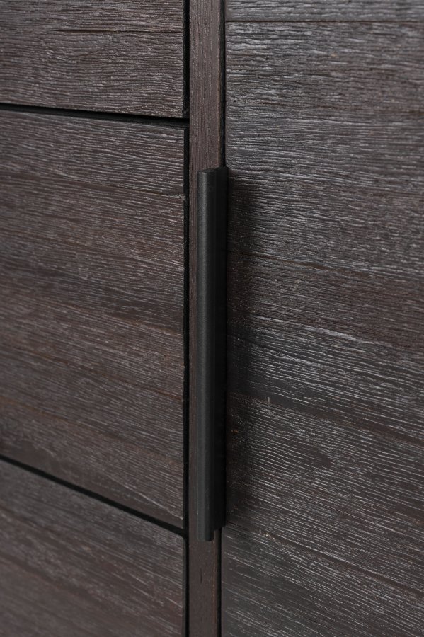 WHITE LABEL LIVING Webster sknk Hj, m. 2 lger og 3 skuffer - brun genbrugsteak og jern