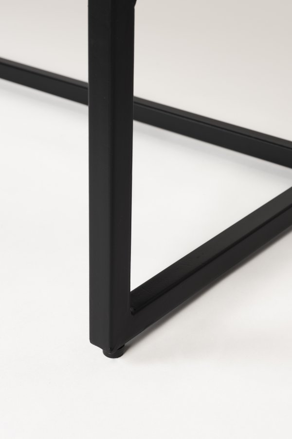 WHITE LABEL LIVING Webster sknk Hj, m. 2 lger og 3 skuffer - brun genbrugsteak og jern