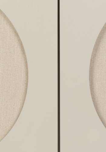 ZUIVER Twin sknk, m. 2 lger og 2 hylder - gr stof og akacietr