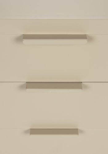 WHITE LABEL LIVING Kos sknk, m. 2 lger og 3 skuffer - beige MDF og metal
