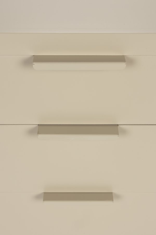 WHITE LABEL LIVING Kos sknk, m. 2 lger og 3 skuffer - beige MDF og metal