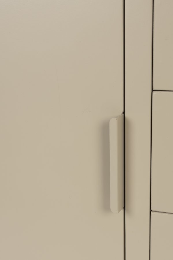 WHITE LABEL LIVING Kos sknk, m. 2 lger og 3 skuffer - beige MDF og metal