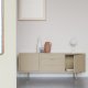 WHITE LABEL LIVING Kos sknk, m. 2 lger og 3 skuffer - beige MDF og metal