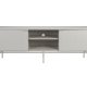 WHITE LABEL LIVING Cayo Lav TV-bord, m. 2 lger og 3 hylder - hvid MDF og hvid jern (155x40)