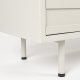 WHITE LABEL LIVING Funk TV-bord, m. 3 lger og 1 hylde - offwhite MDF og metal (120x40)