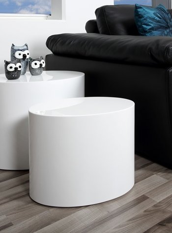 ACT NORDIC Mice sofabordsst - Hvidt tr, 2 stk.