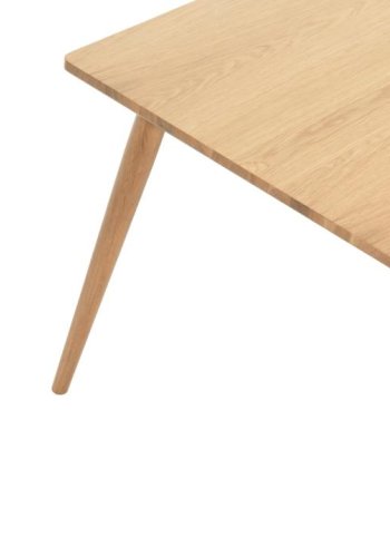 Barrali spisebord, m. udtrk - natur egefinér og egetr (90x150)