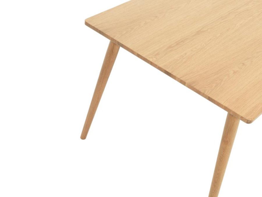 Barrali spisebord, m. udtrk - natur egefinér og egetr (90x150)