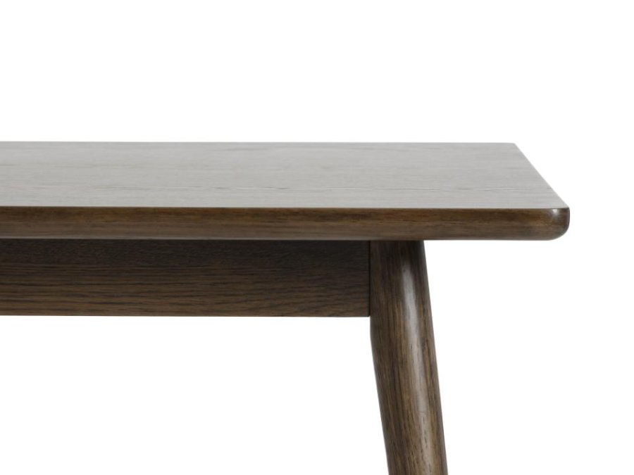 Barrali spisebord, m. udtrk - rgfarvet egefinér og egetr (90x150)