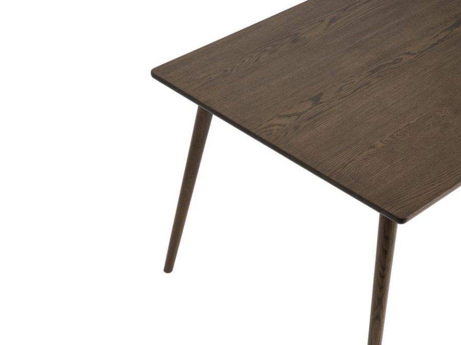 Barrali spisebord, m. udtrk - rgfarvet egefinér og egetr (90x150)