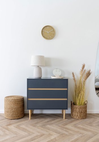 HOUSE NORDIC Rosolini vgur, lydls, rund - glas og okker plastik (30)