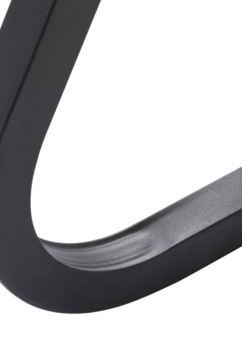 Cesura spisebord, rund - natur egemelamin og sort metal (120)