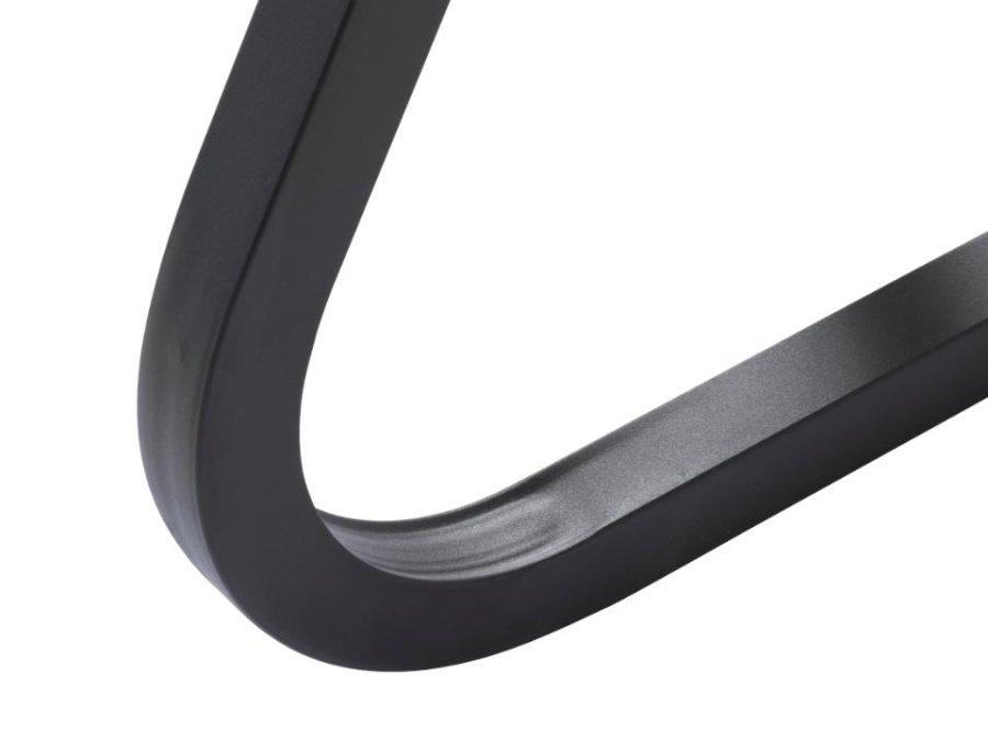 Cesura spisebord, rund - natur egemelamin og sort metal (120)