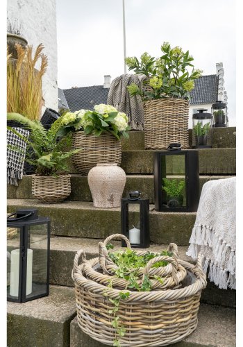 HOUSE NORDIC  Kuta Kurve - Kurve, kubu rattan, natur<br>st af 3