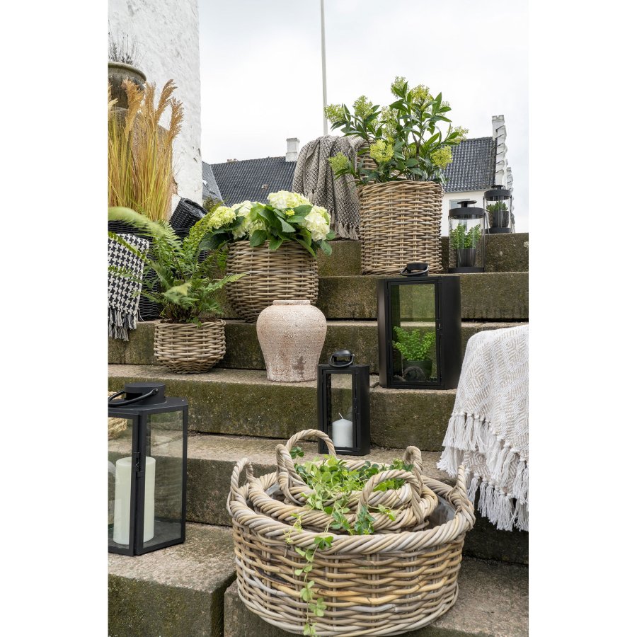 HOUSE NORDIC  Kuta Kurve - Kurve, kubu rattan, natur<br>st af 3