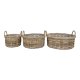 HOUSE NORDIC  Kuta Kurve - Kurve, kubu rattan, natur<br>st af 3