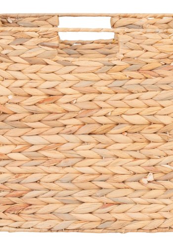 HOUSE NORDIC  Passo Kurv - Kurv, foldbar, vandhyacint, natur, 30x30x30 cm