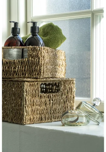 Kurve m. lg i sgrs, natur, rektangulr, st af 2