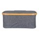 HOUSE NORDIC  Noto Kurv - Kurv, bambus/stof, mrkegr, 38x26x16 cm