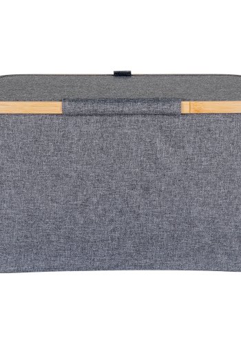 HOUSE NORDIC  Noto Kurv - Kurv, bambus/stof, mrkegr, 30x45x25 cm