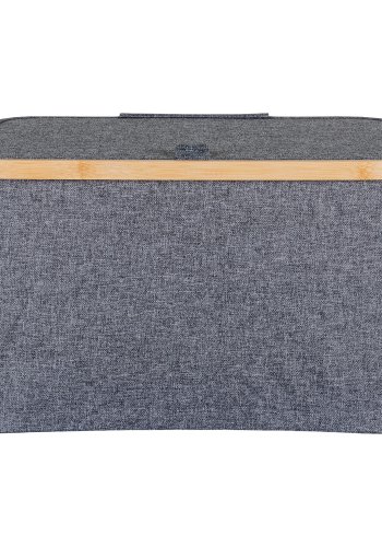 HOUSE NORDIC  Noto Kurv - Kurv, bambus/stof, mrkegr, 30x45x25 cm