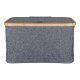 HOUSE NORDIC  Noto Kurv - Kurv, bambus/stof, mrkegr, 30x45x25 cm