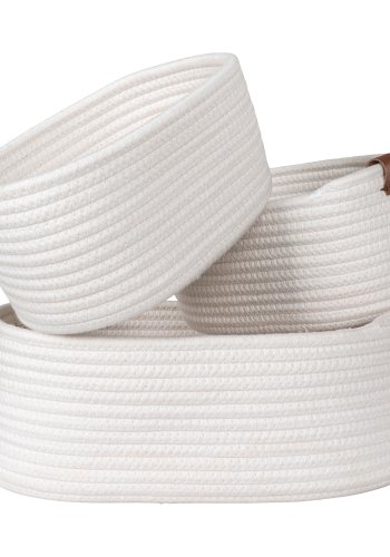 HOUSE NORDIC  Jarana Kurve - Kurve, bomuld, hvid, st af 3