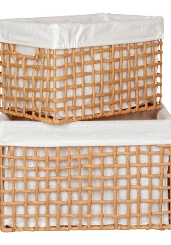 HOUSE NORDIC Kurv, papir, natur, st af 2