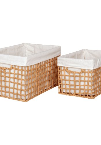 HOUSE NORDIC Kurv, papir, natur, st af 2
